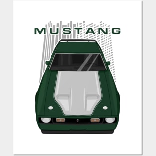 Mustang Mach 1 1971 to 1972 - Dark Green Posters and Art